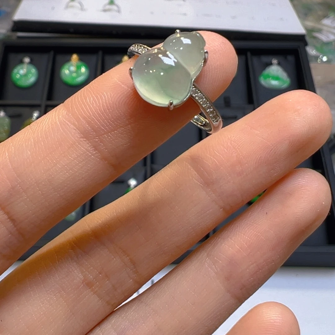 翡翠银S925镶嵌吊坠(不含链)