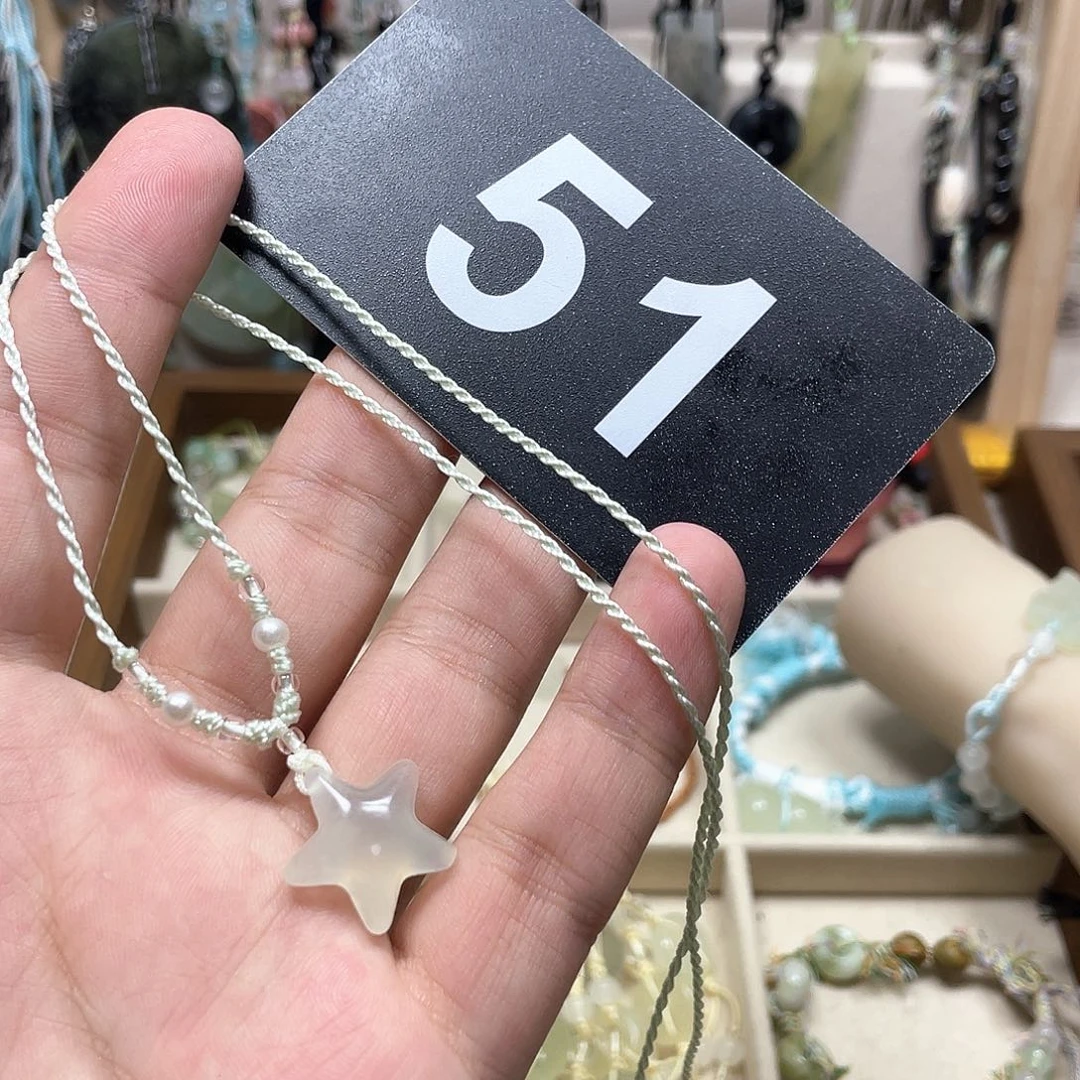 蛇纹石玉合金颈饰