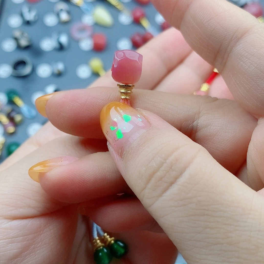 紫***凌玛瑙/玉髓未镶嵌饰品