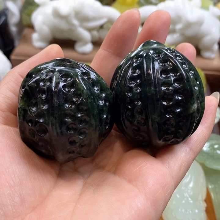 未镶嵌蛇纹石玉手把