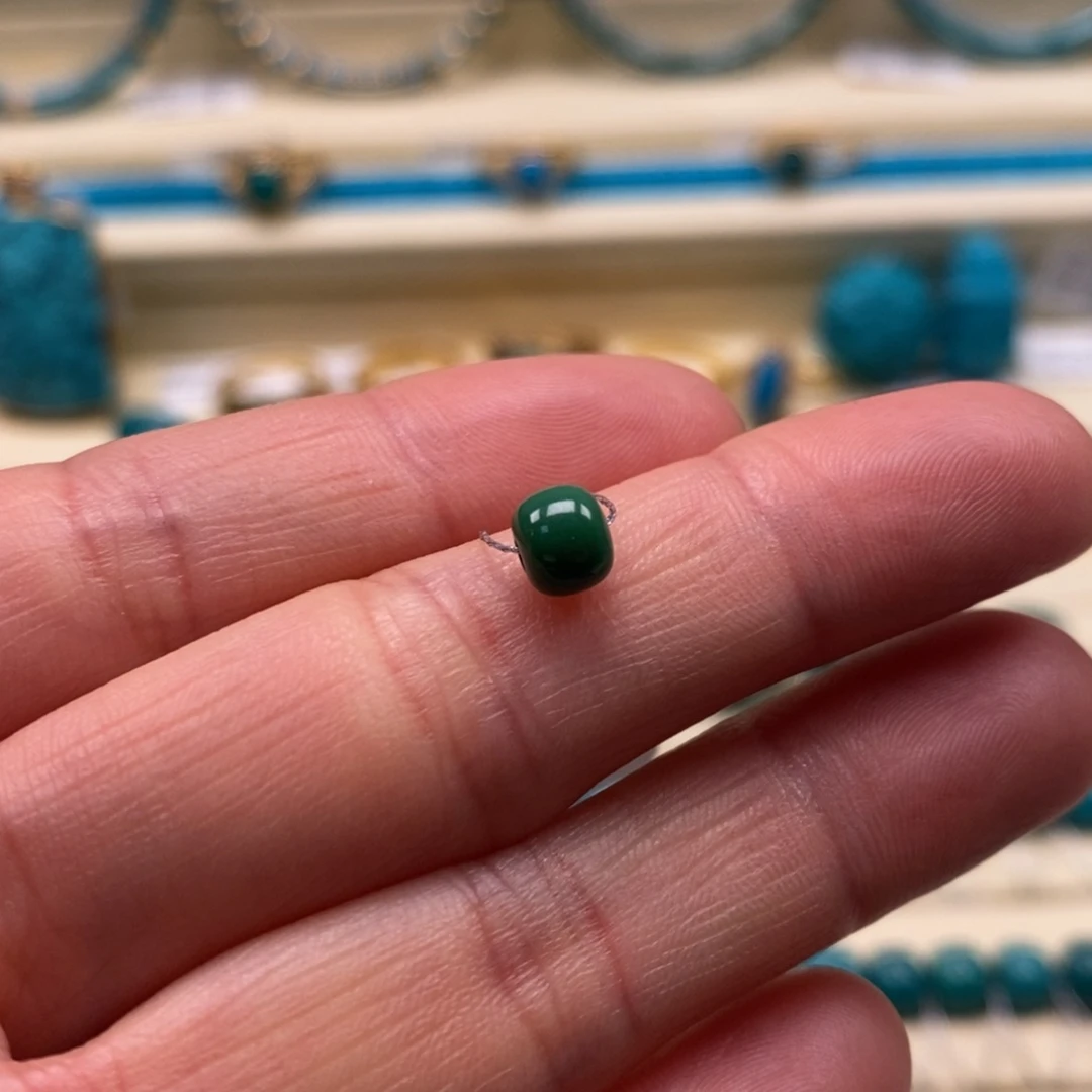 绿松石未镶嵌珠宝奇石直径5.6×4.7老型