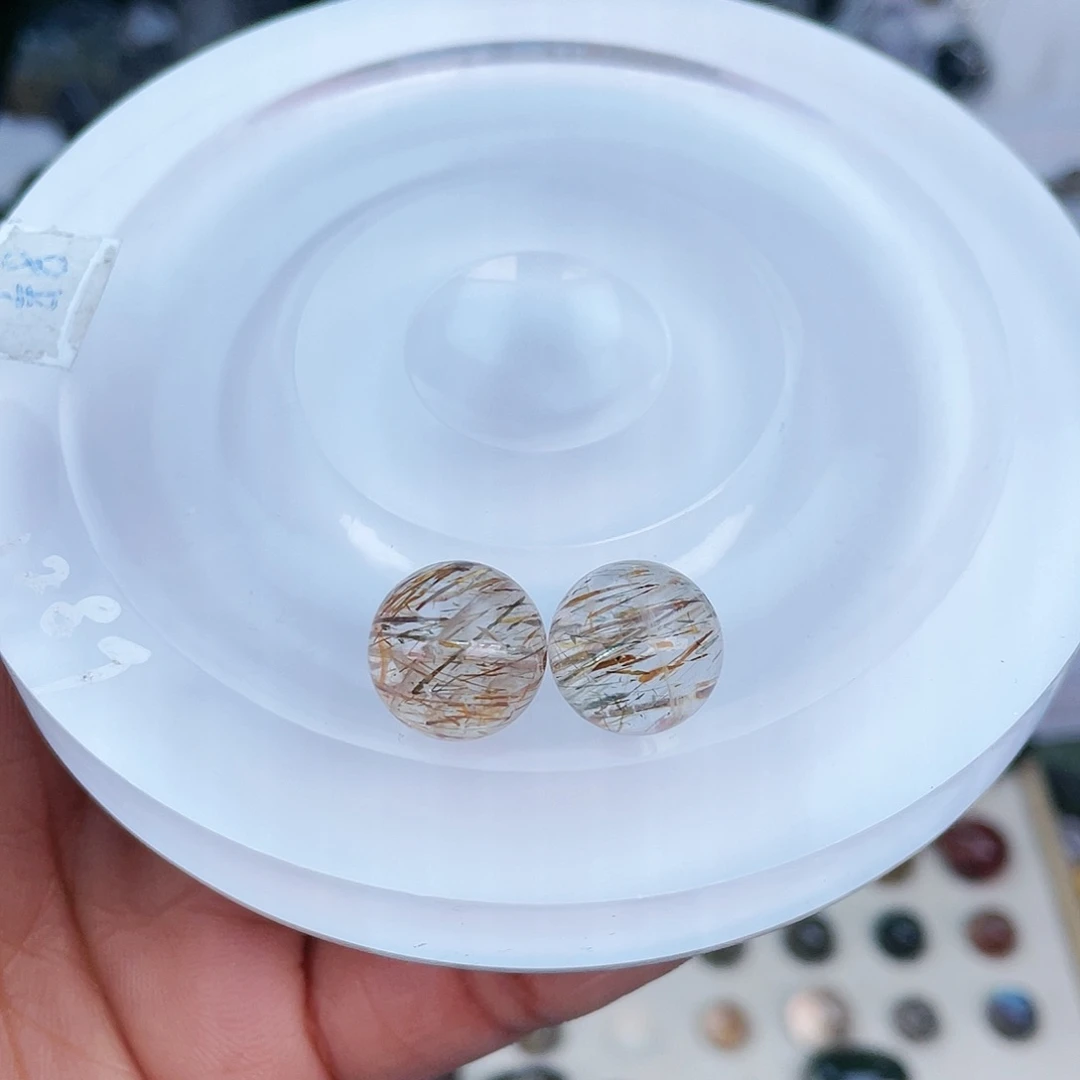 水晶单珠打孔不退不换未镶嵌