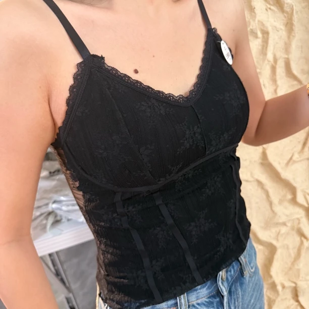 蕾丝吊带胸垫一体# 质感爆炸 鱼骨美背百搭