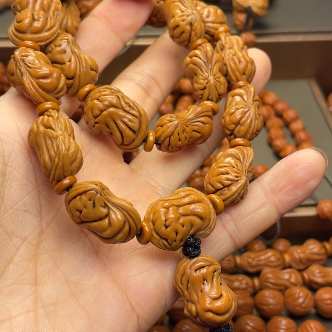 李***堂手串桃核龙纹桃核50