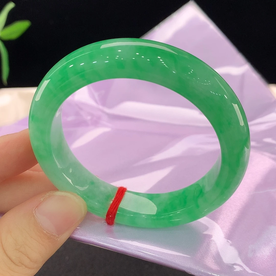 翡翠未镶嵌手镯0364