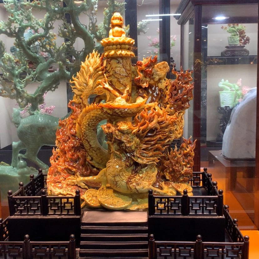 【闪购商品】未镶嵌蛇纹石玉摆件覆膜