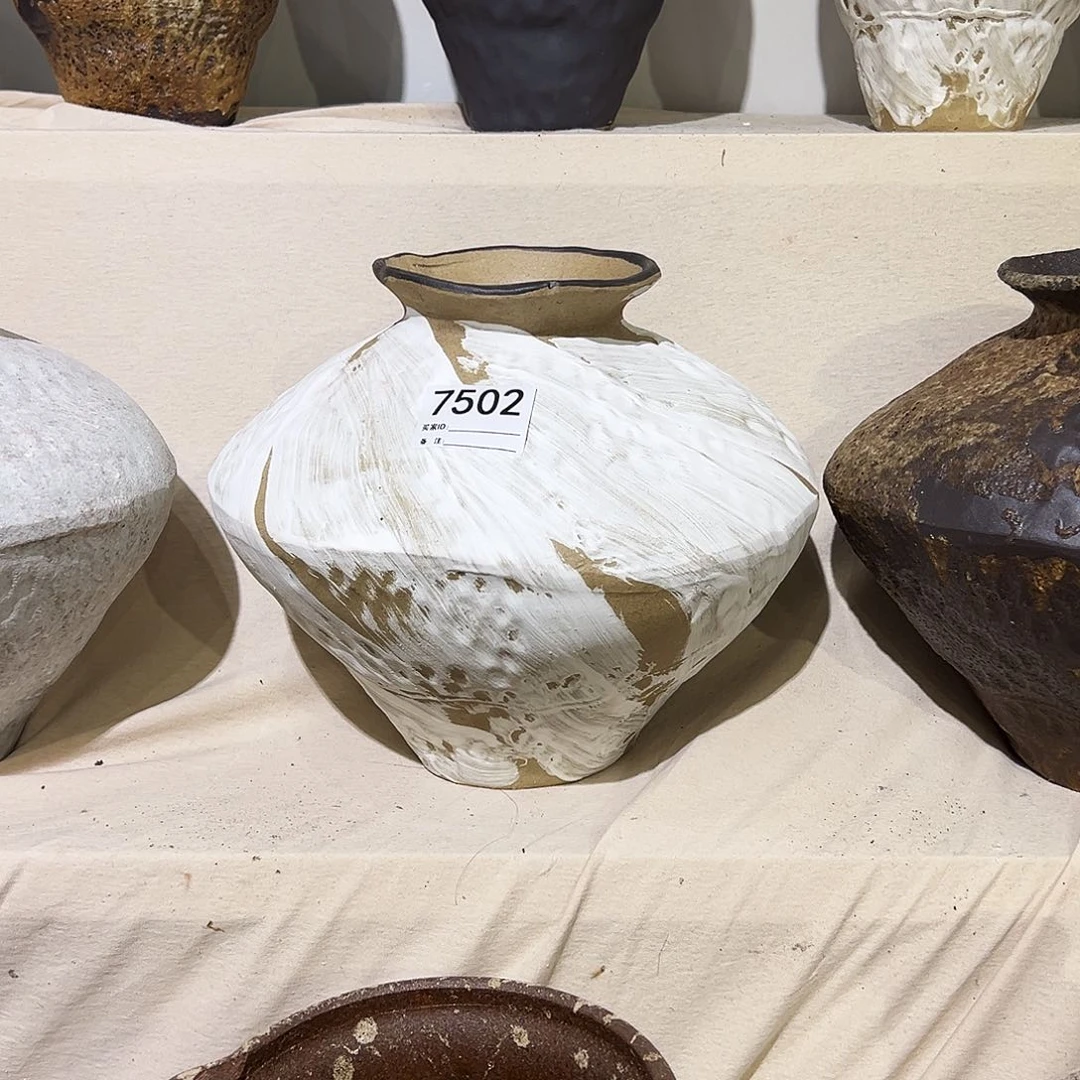 瓶7502高26口9陶瓷花瓶无孔