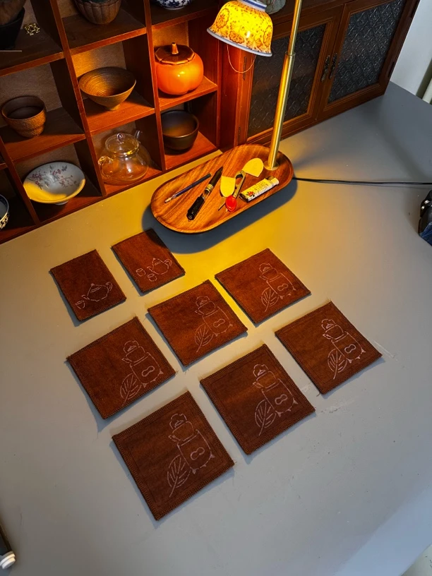 壶垫 杯垫 茶周边 茶道  诺诺手作