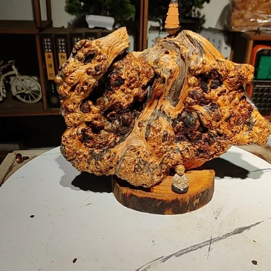 装***酷松木北沉香琥珀木天然造型山水摆件