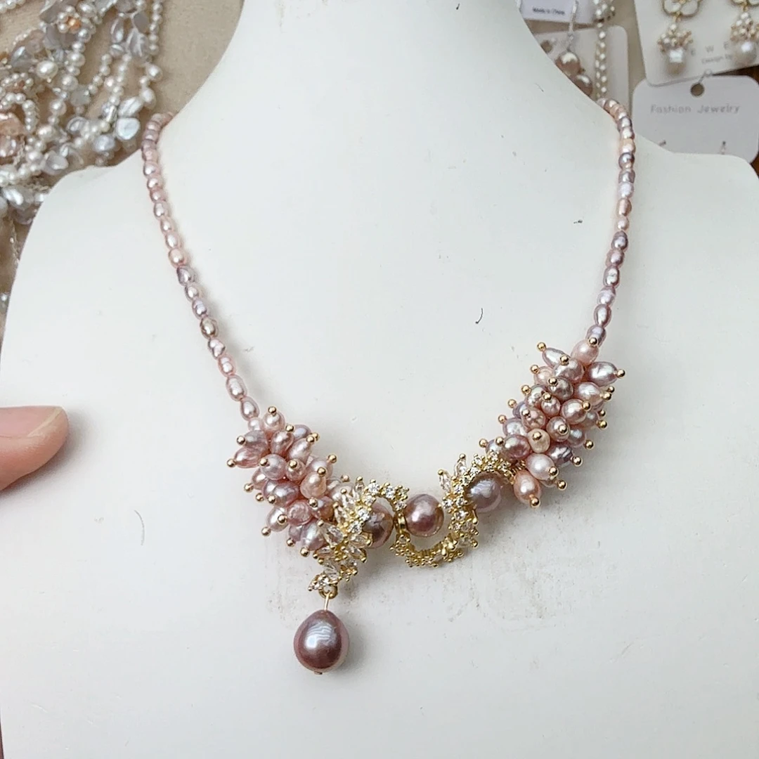 颈饰未镶嵌淡水珍珠