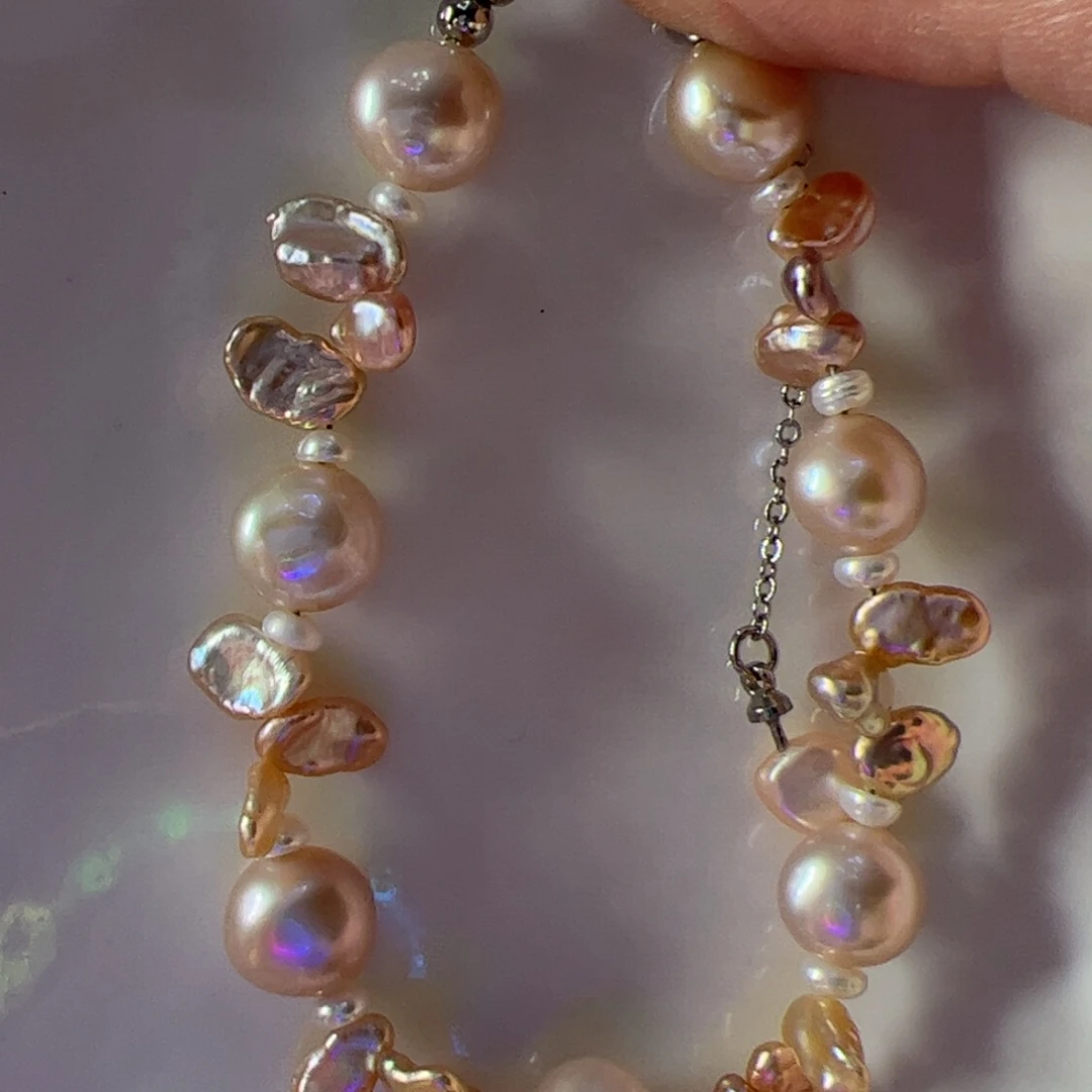 合金淡水珍珠手绳