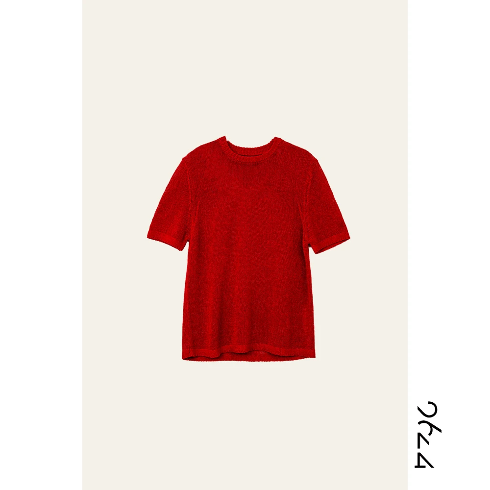 【大红袍】进口和纸纱超老钱！极简松弛女装T恤短袖348Z1976