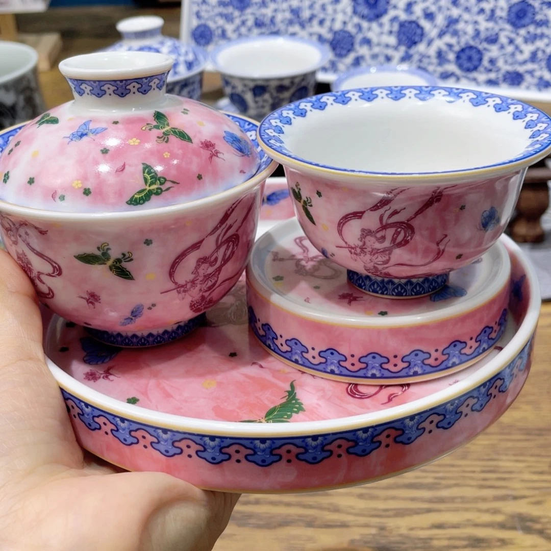 盖碗陶瓷景德镇陶瓷工厂福利价