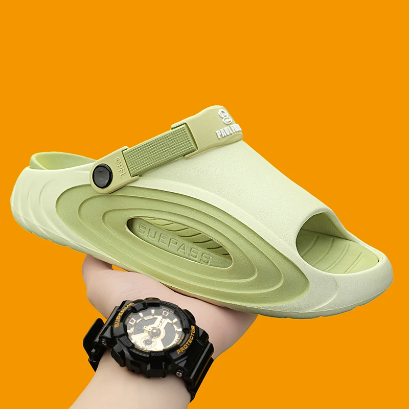 paul frank/大嘴猴拖鞋男夏天室外穿内踩屎感防滑防臭大码一字拖