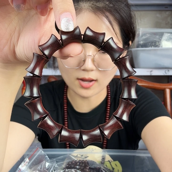 檀香紫檀（小叶紫檀）小叶紫檀竹节
