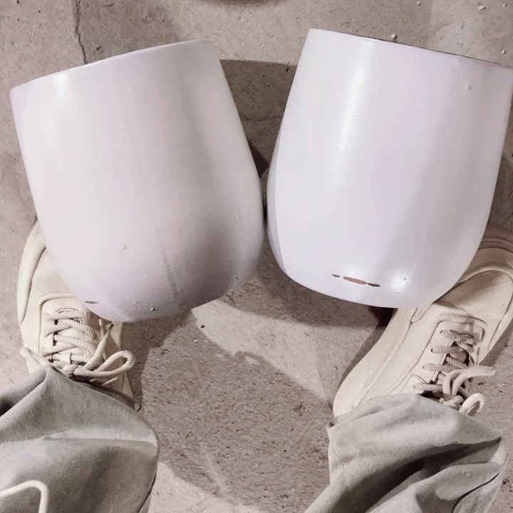 口径18高度21两只小瑕疵