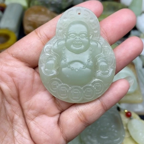 和田玉未镶嵌颈饰68