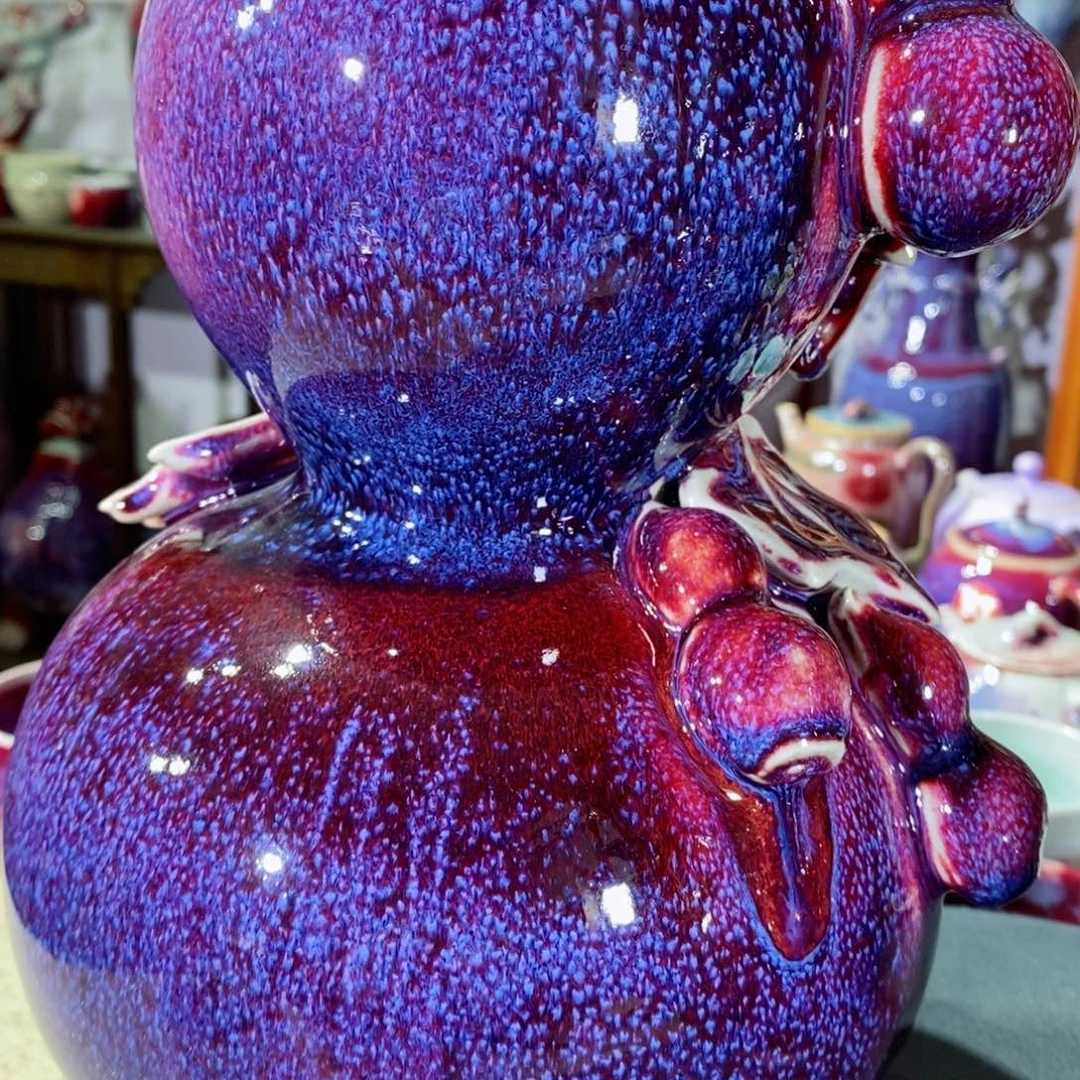 摆件职***姆神垕镇原产地钧瓷！