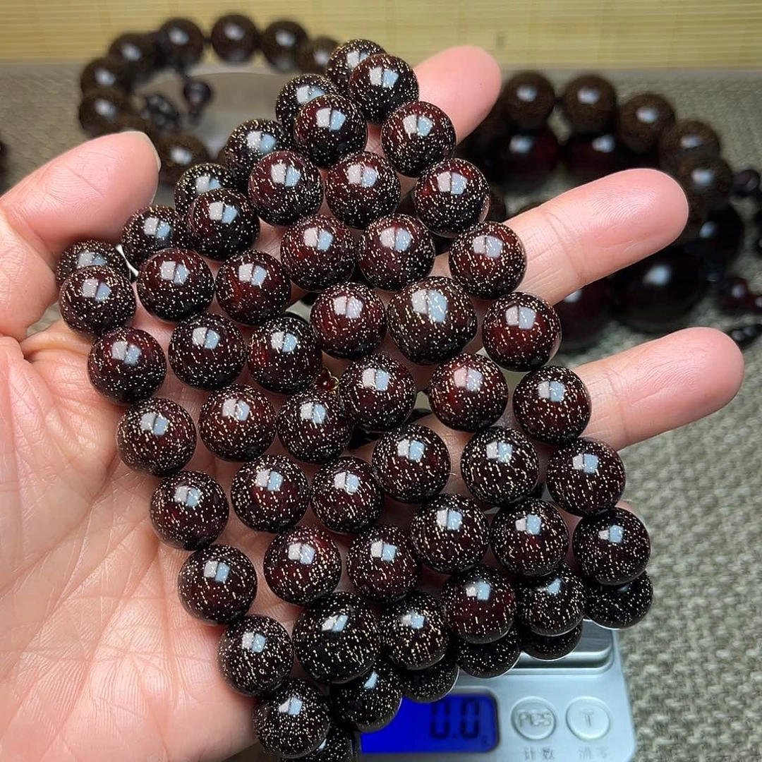 檀香紫檀（小叶紫檀）1.2 108颗 爆星