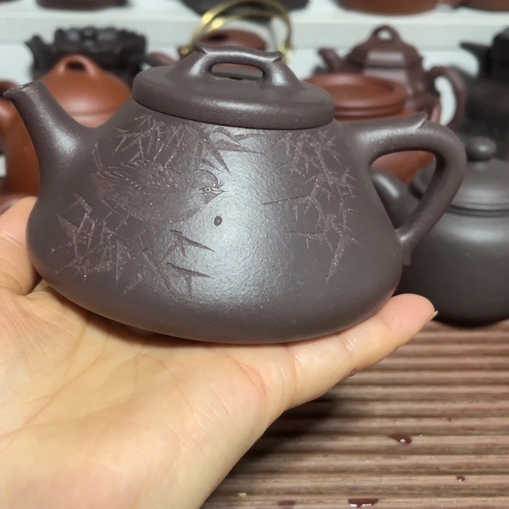 紫砂公道杯紫砂天青黄龙山原矿全手工容量260cc左右