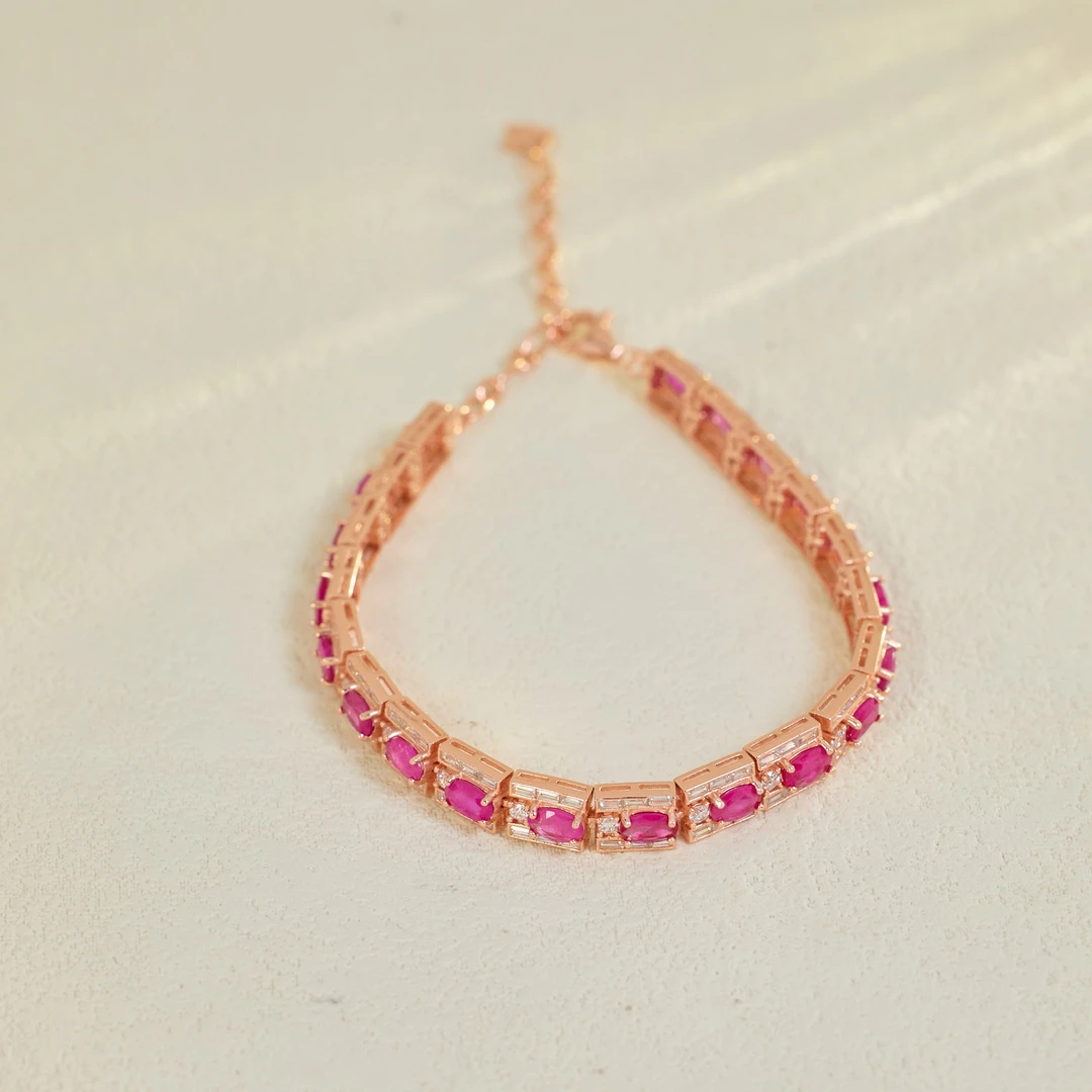 【歪歪】红宝石蛋面手链（多样性发一）XB-J2807