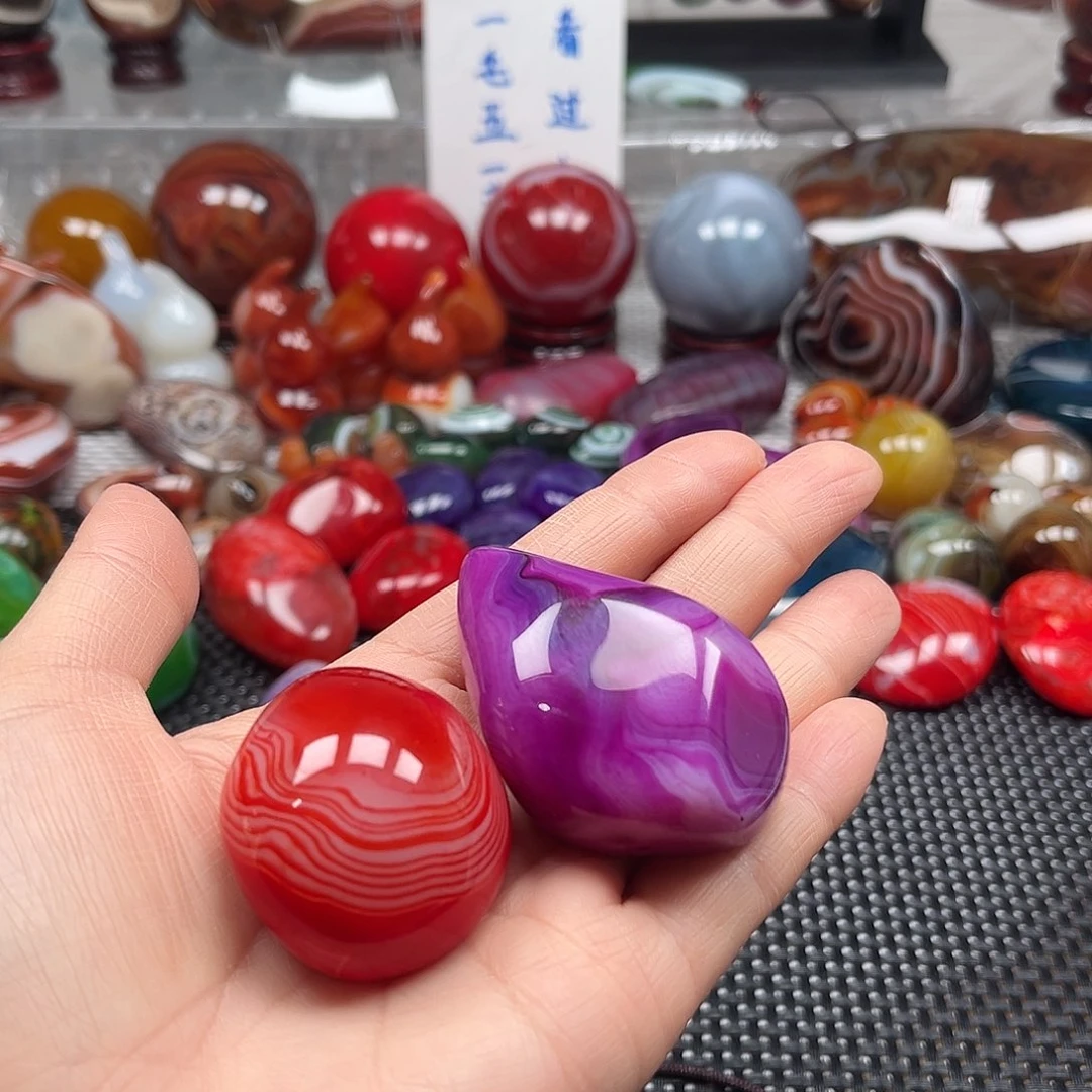 太***阳玛瑙/玉髓未镶嵌珠宝奇石