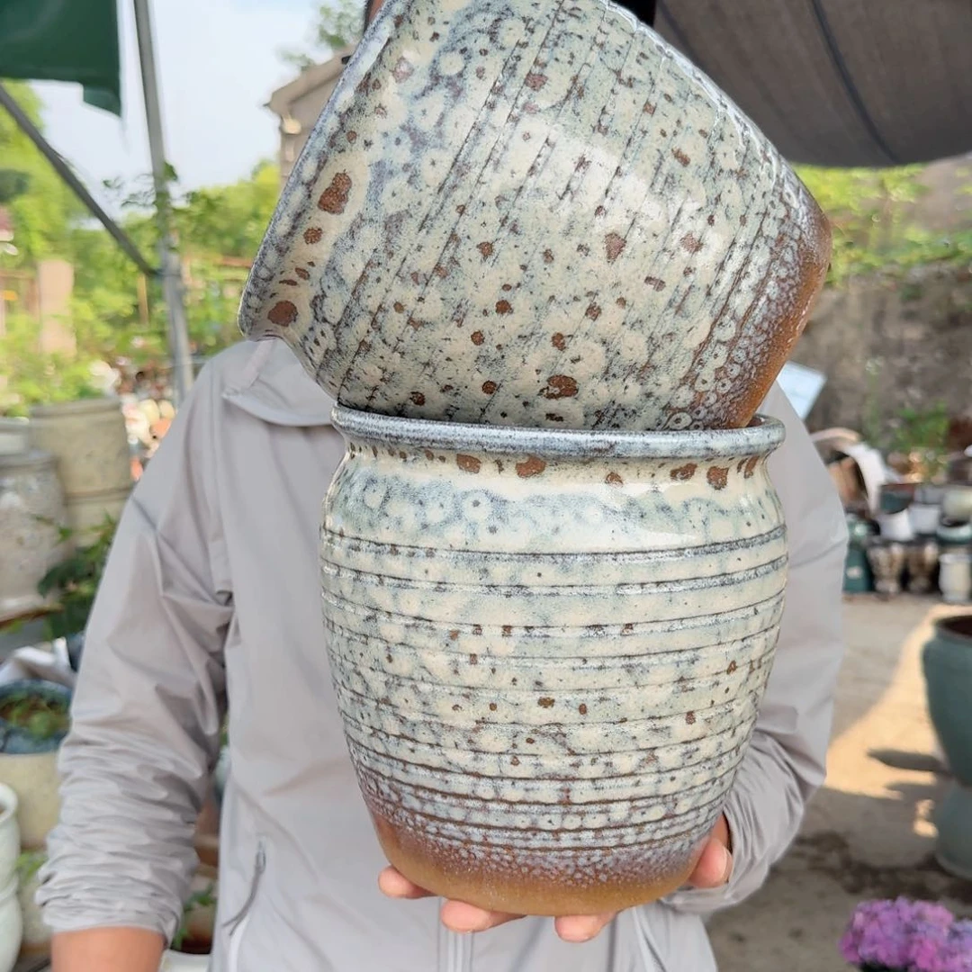 紫砂花盆口20高20（两个加大号A01镇店之宝