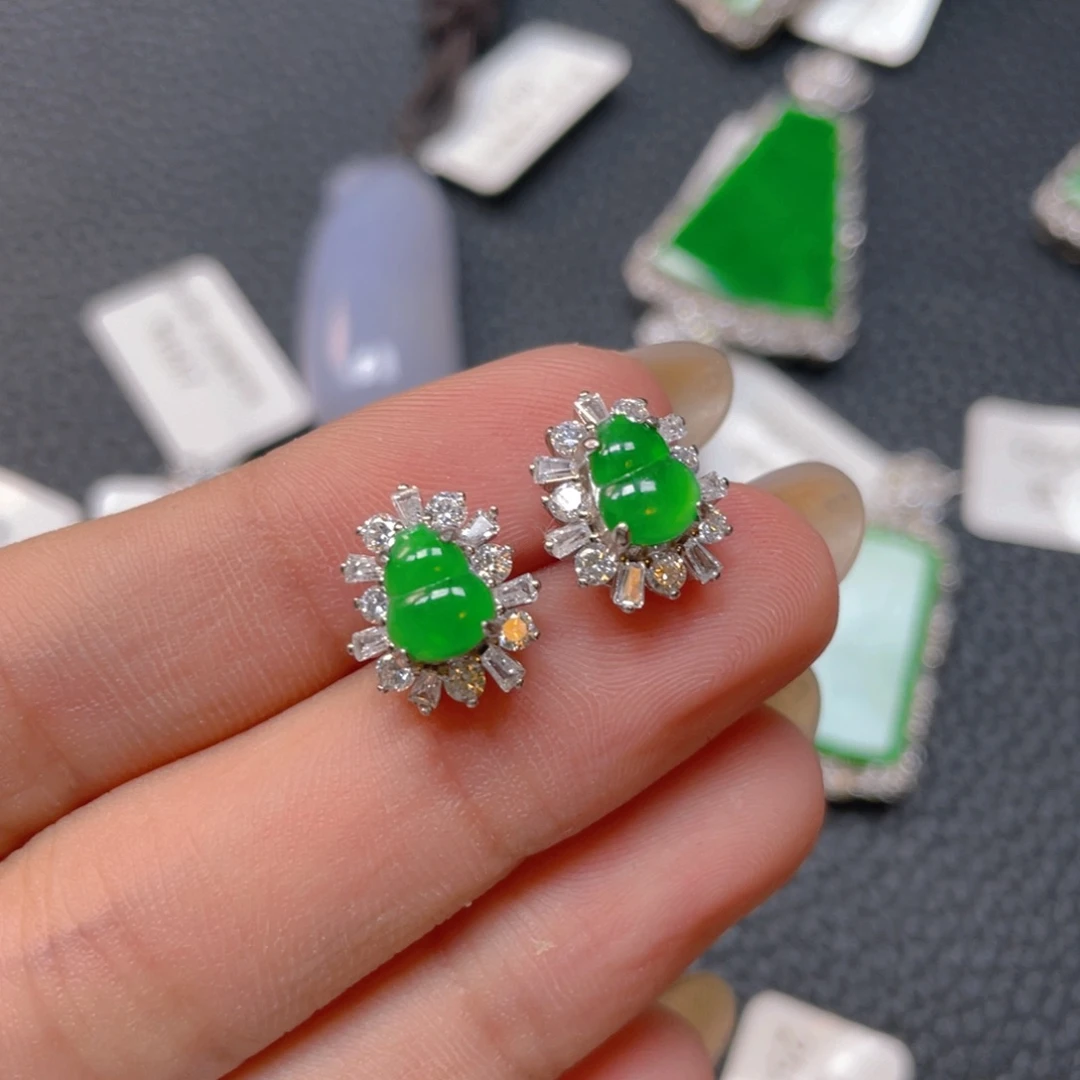 【闪购商品】翡翠银S925镶嵌吊坠(不含链)翡翠