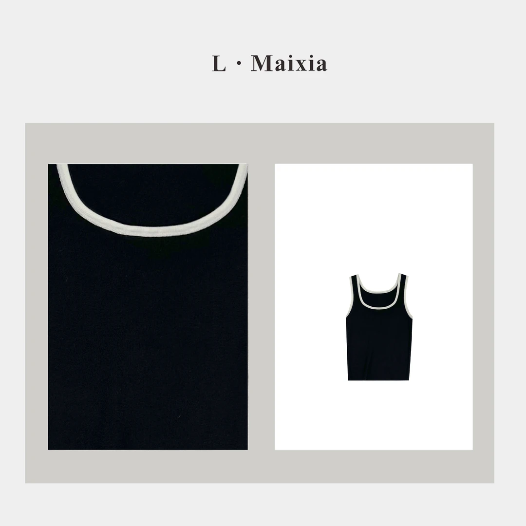 L.MAIXIA/露·玛莉先2025女士休闲针织背心ZZ-26052