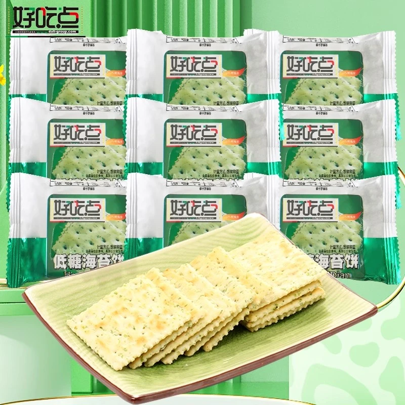 达利园好吃点低糖海苔饼苏打饼干早餐代餐解馋充饥零食小包装散装