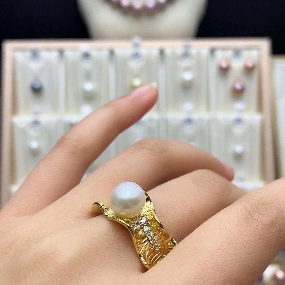 颈饰合金淡水珍珠