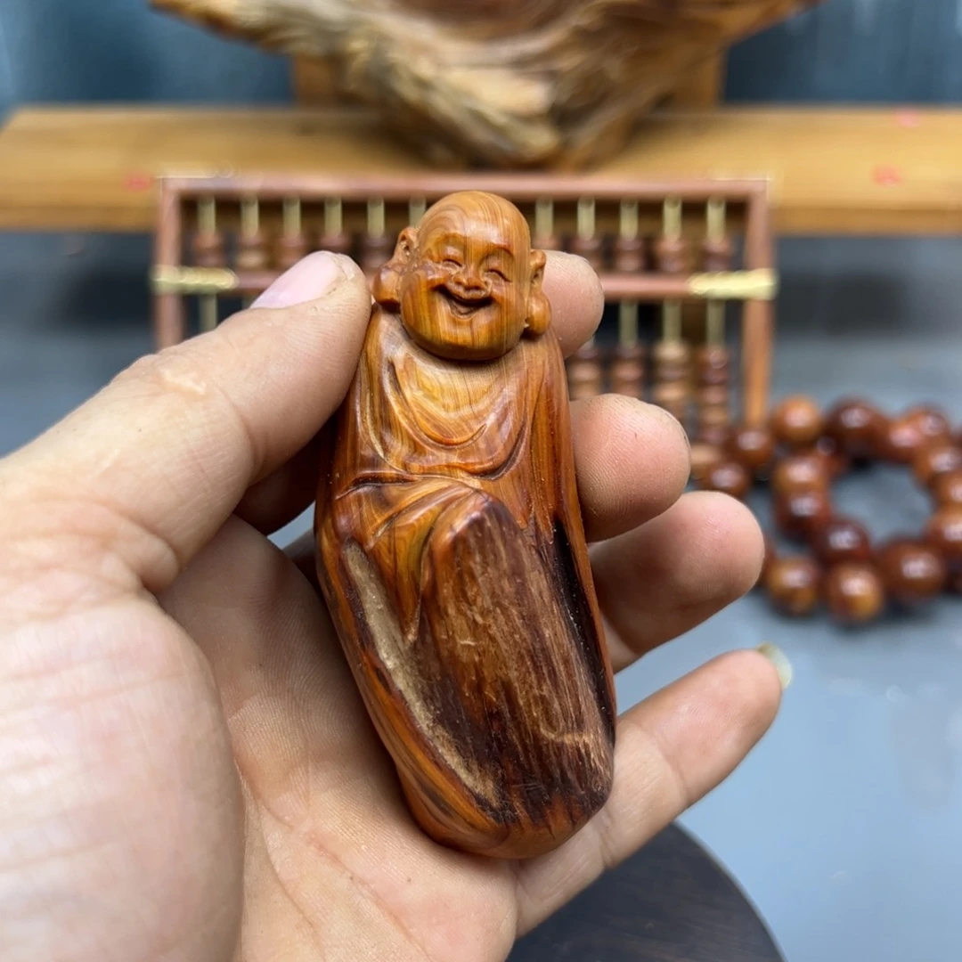 施***生木崖柏木摆件手把件