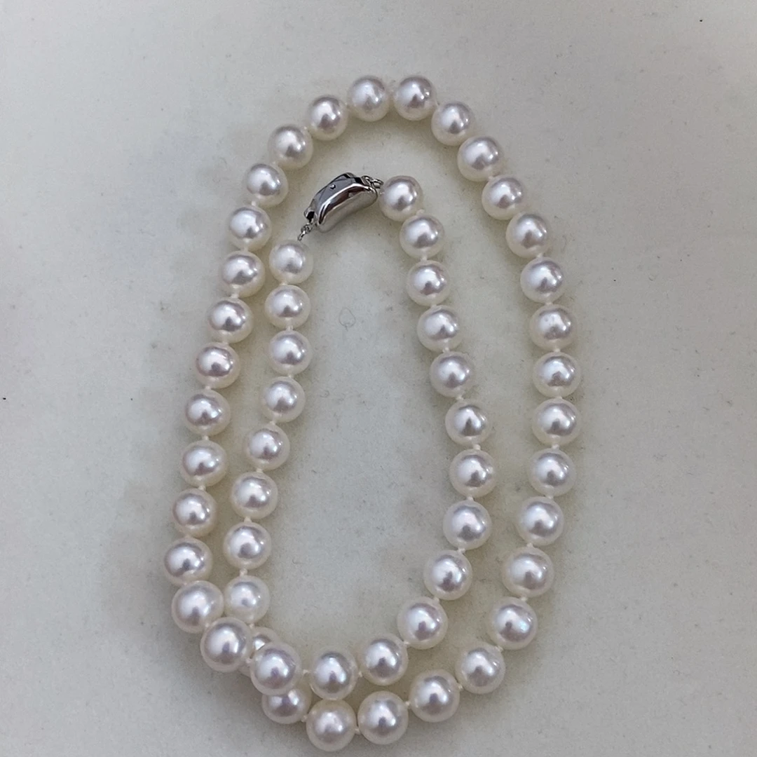 淡水珍珠银S925镶嵌颈饰