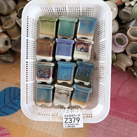 紫砂花盆379微瑕品口径3厘米左右尺寸