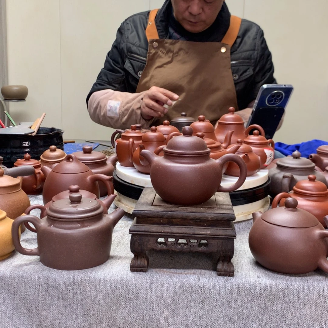 茶壶紫泥掇球170 C半手工制作