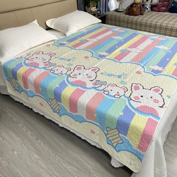 1.5*2米纯棉全棉四季款家用床盖多功能夹棉榻榻米可机洗飘窗隔脏