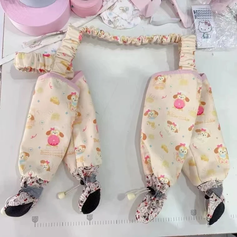狗狗防尘裤遛弯裤春夏防脏防虫轻薄四脚裤腿套护腿小型犬春夏衣服