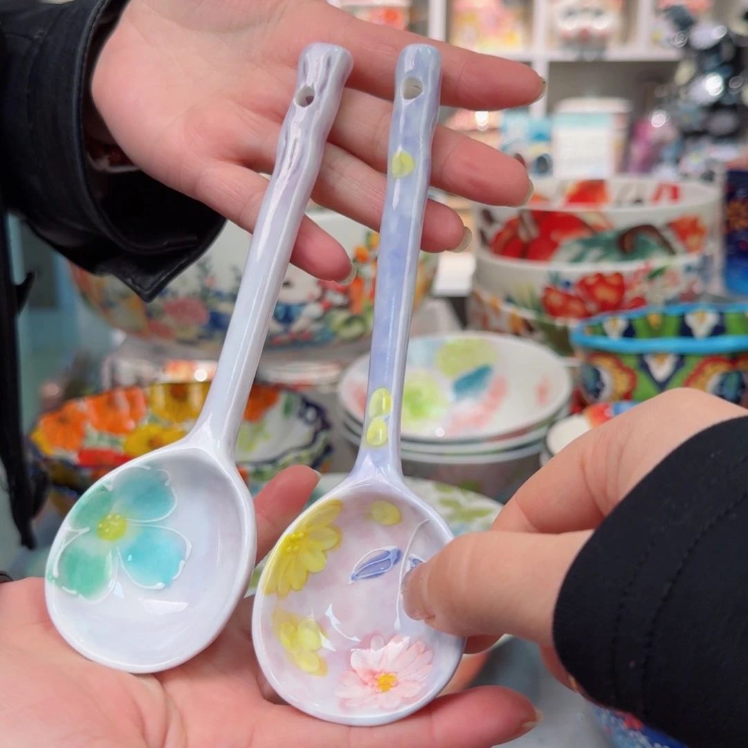 瓷片濑户烧饭勺2只看图