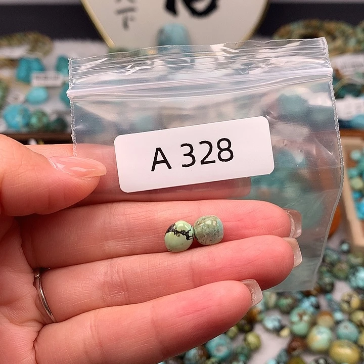 绿松石未镶嵌扣子扣子