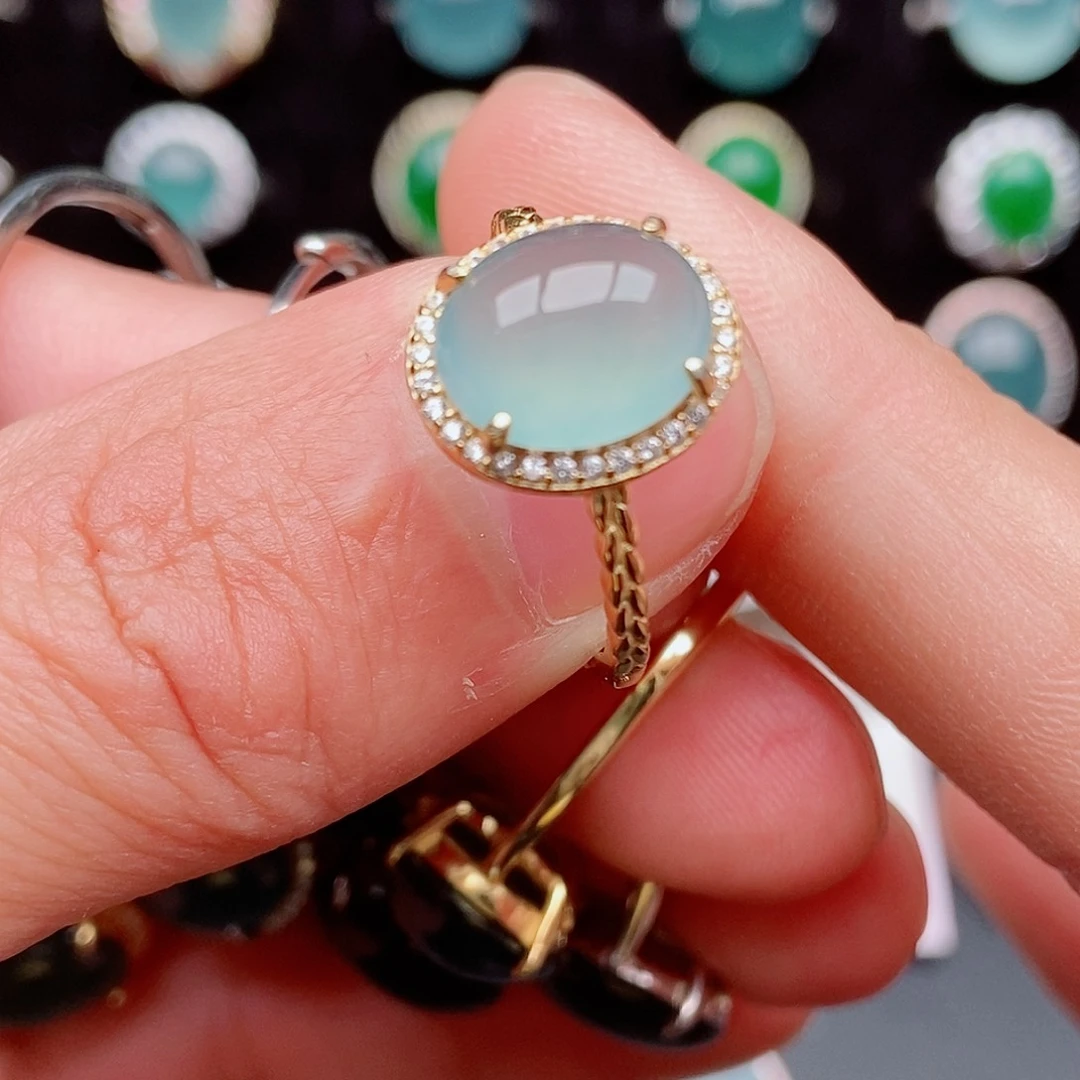 翡翠戒指银S925镶嵌862584108