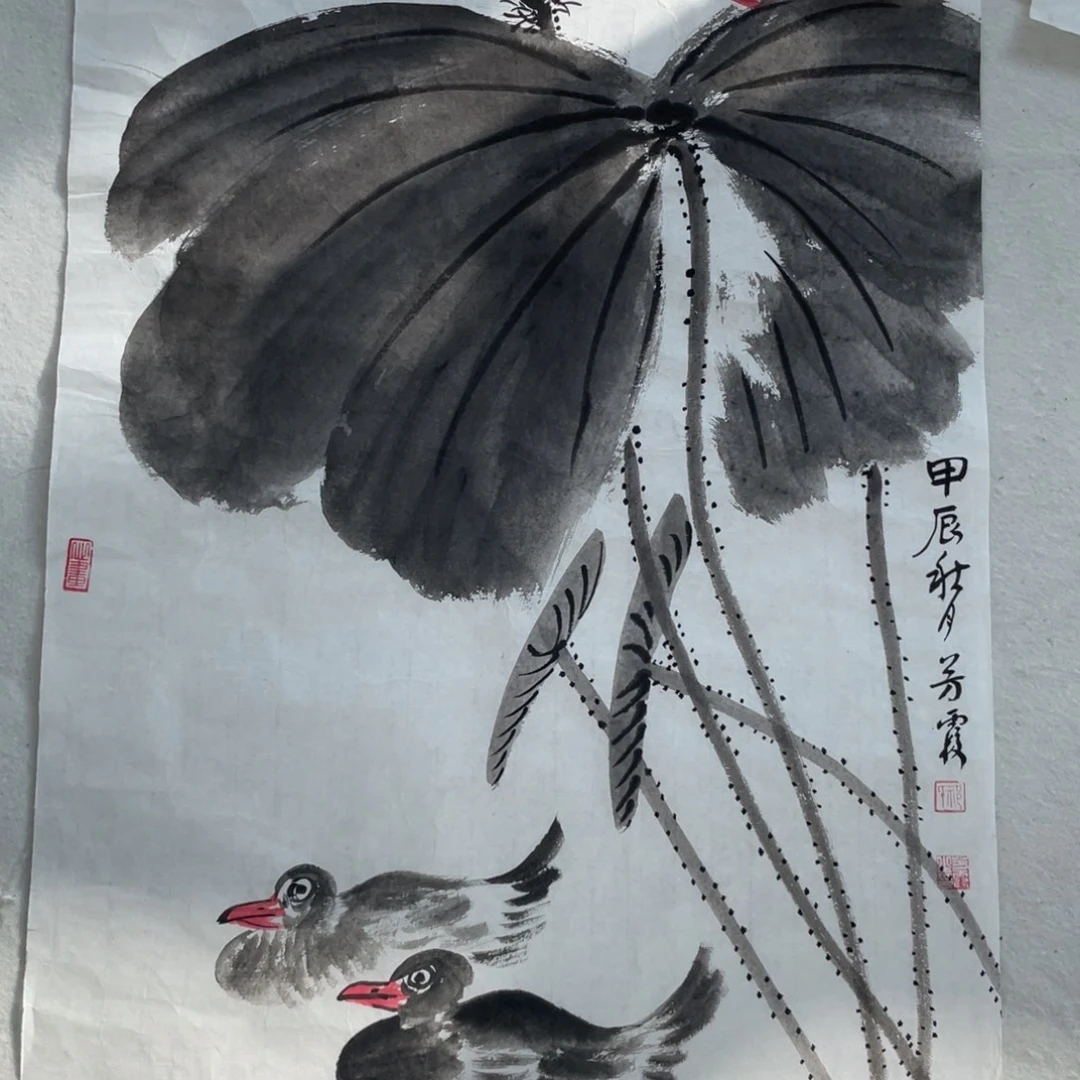 国画芳霞老师绘画