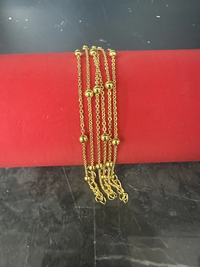 百搭时髦 闪O隔珠手链