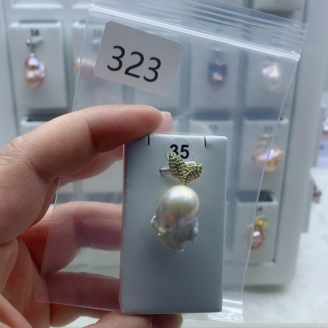 淡水珍珠吊坠(不含链)合金