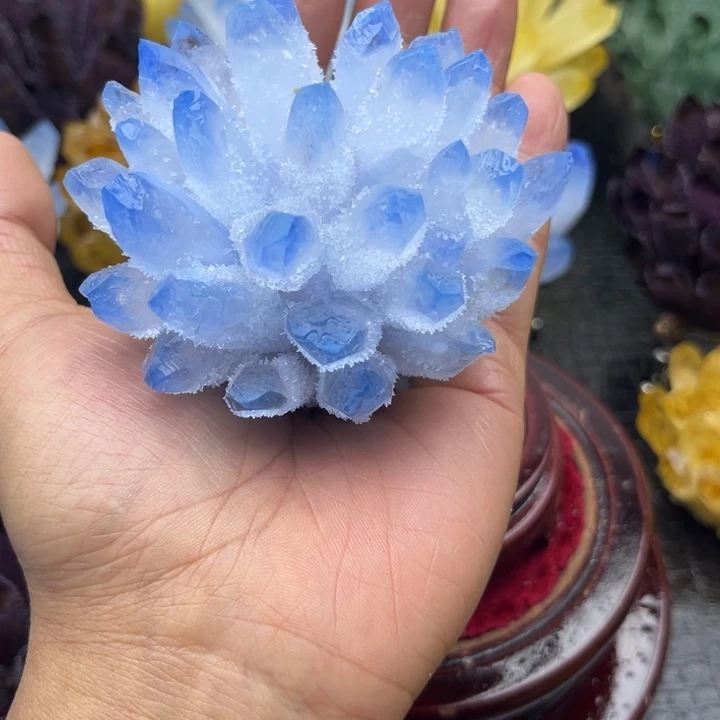 琉璃手工艺品天*晶簇