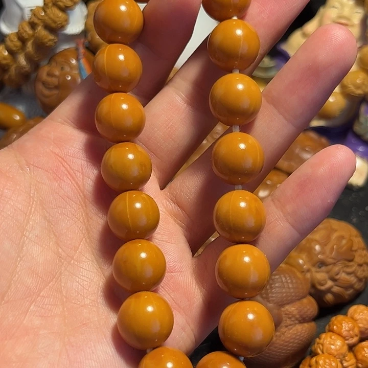 橄榄核手串/手链猴头正圆微瑕