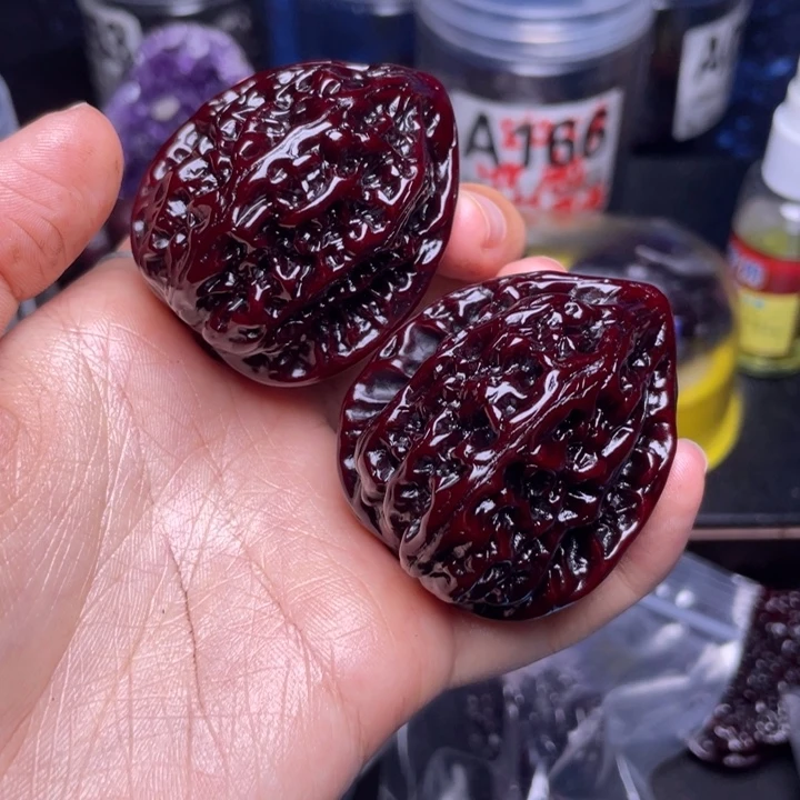 文玩核桃把件鸡心