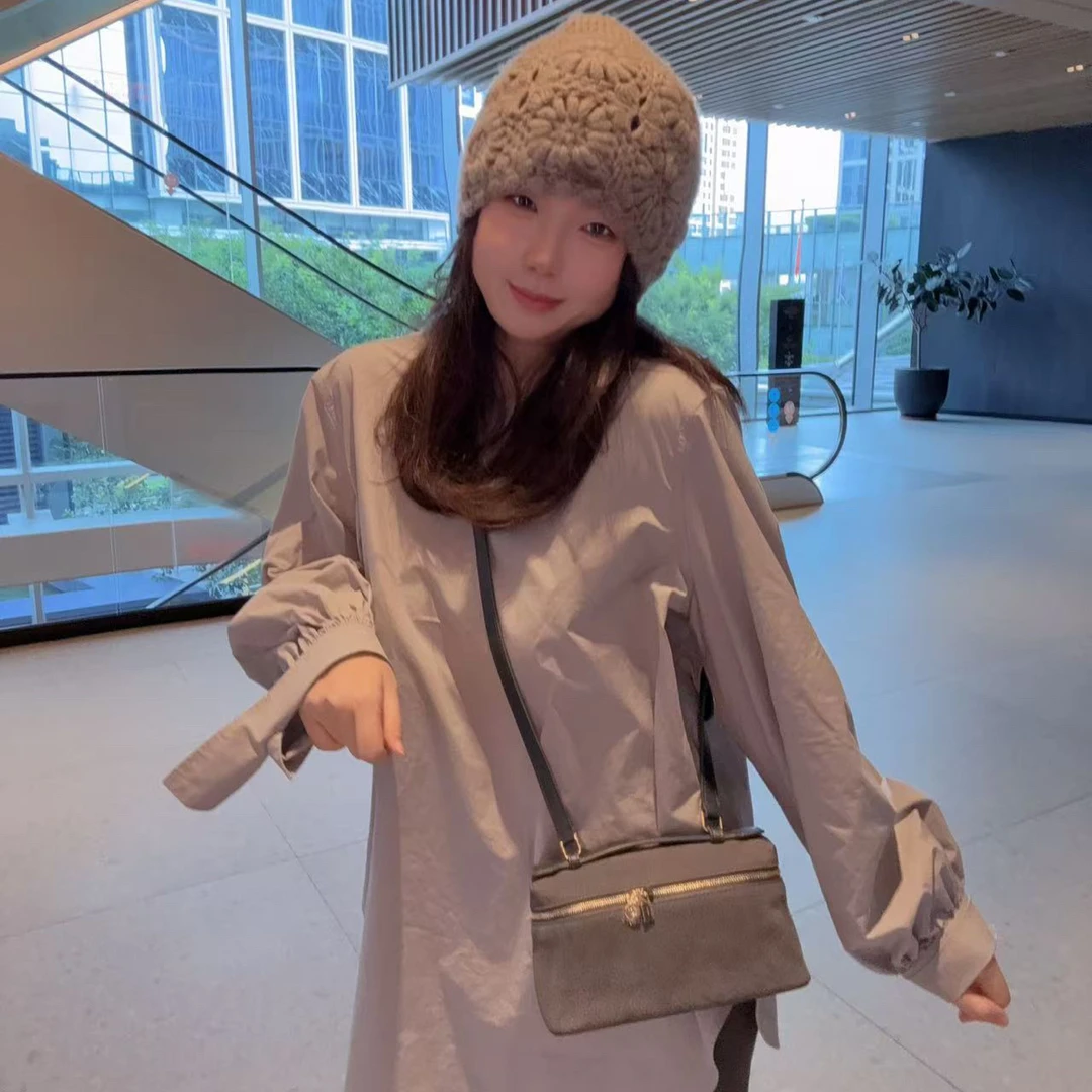 XUHUI-法式灰蓝色圆领衬衣