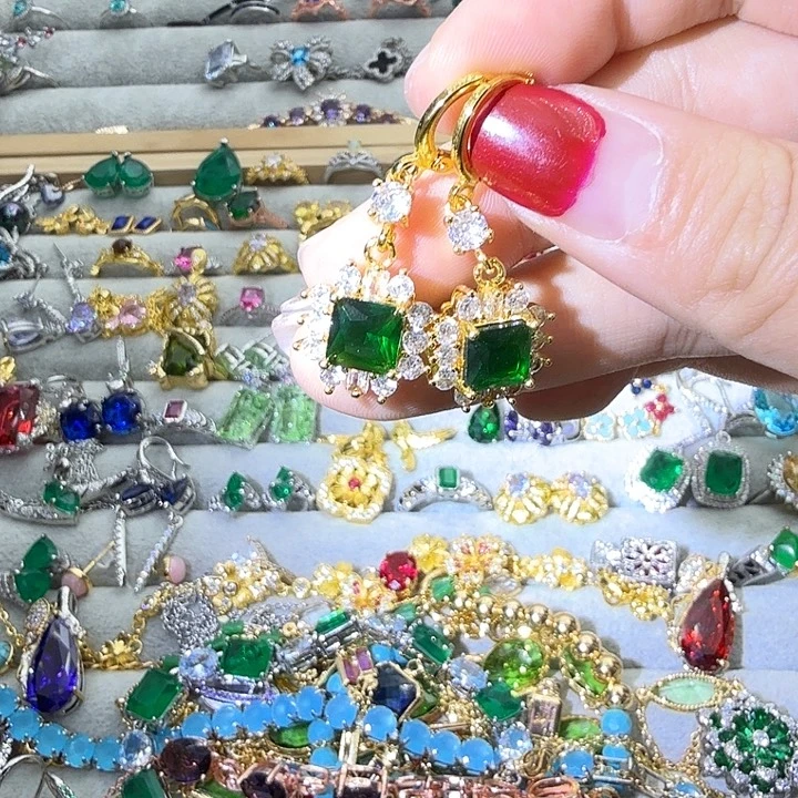 戒指水晶银S925镶嵌