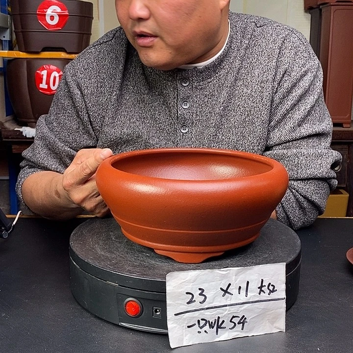 紫砂花盆货号一只WK54