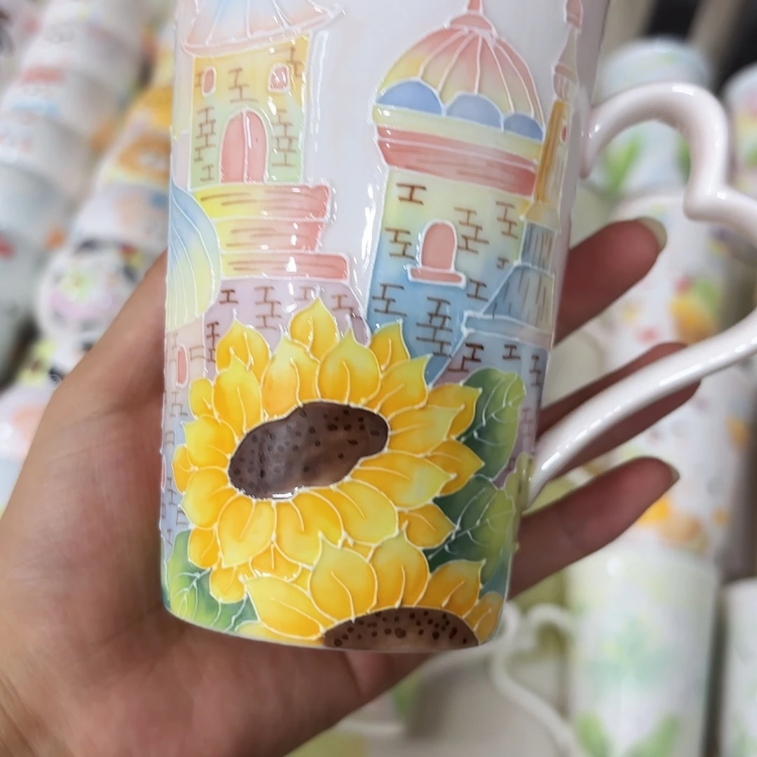 手绘创意高温釉下彩陶瓷